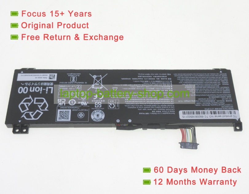 Lenovo L21C3PC0, L21M3PC0 11.52V 3910mAh original batteries - Click Image to Close