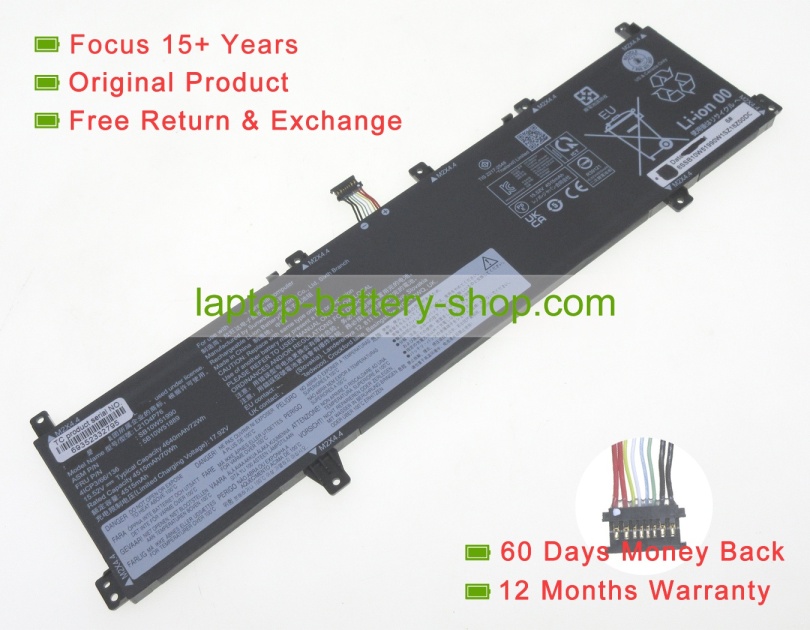 Lenovo L21L4P76, L21M4P76 15.52V 4642mAh original batteries - Click Image to Close