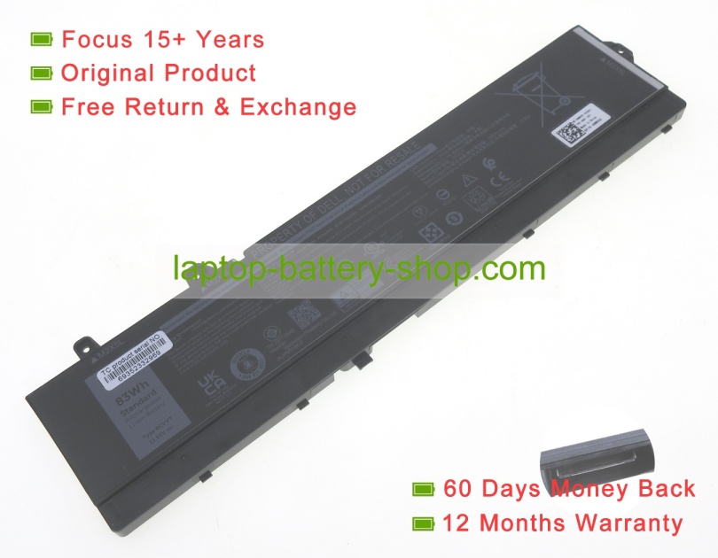 Dell NWDC0, X26RT 11.55V 6827mAh original batteries - Click Image to Close