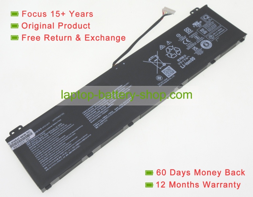 Acer AP21A7T, AP21A8T 15.4V 5845mAh original batteries - Click Image to Close