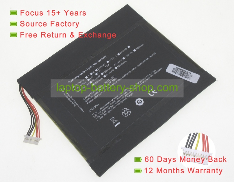 Chuwi 36134103P, 36134103 7.6V 4500mAh replacement batteries - Click Image to Close