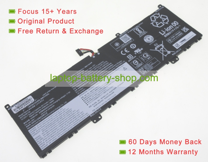Lenovo L21D4PE0, L21L4PC4 15.52V 4511mAh original batteries - Click Image to Close