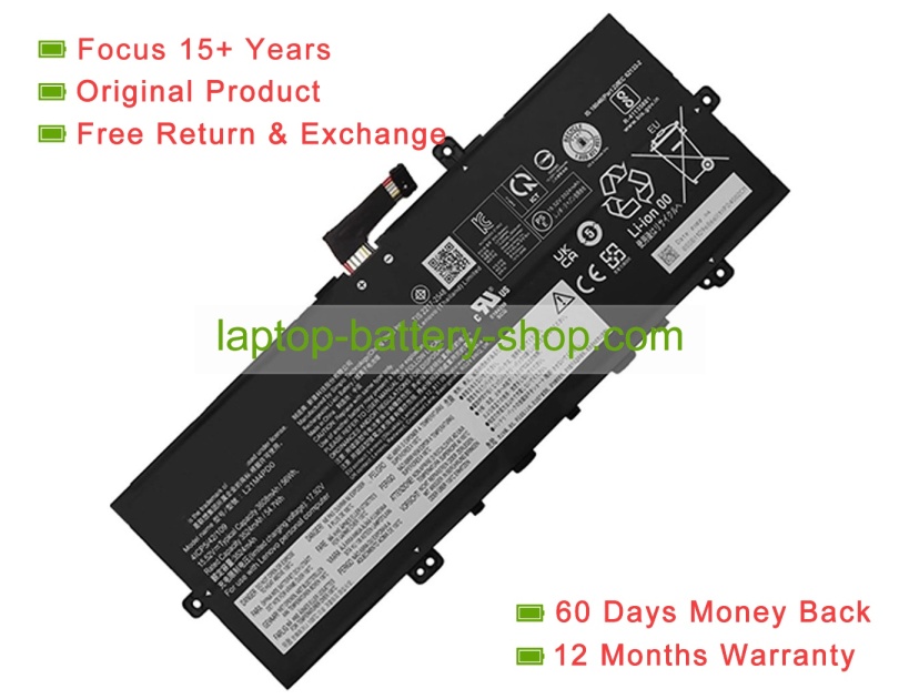 Lenovo L21L4PD0, L21B4PD0 15.52V 3608mAh original batteries - Click Image to Close