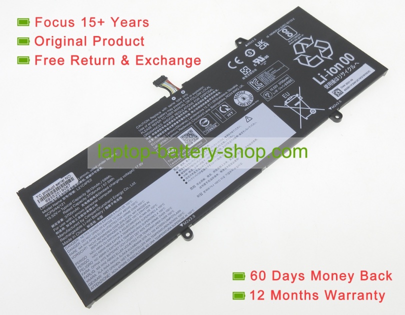 Lenovo L21L4PE2, L21M4PE2 15.52V 3815mAh original batteries - Click Image to Close