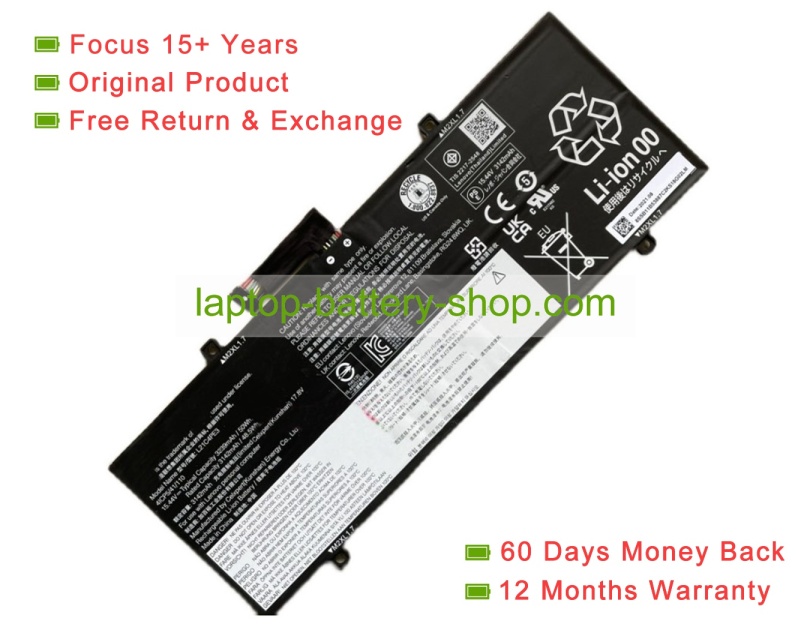 Lenovo L21C4PE3, L21L4PE3 15.44V 3239mAh original batteries - Click Image to Close