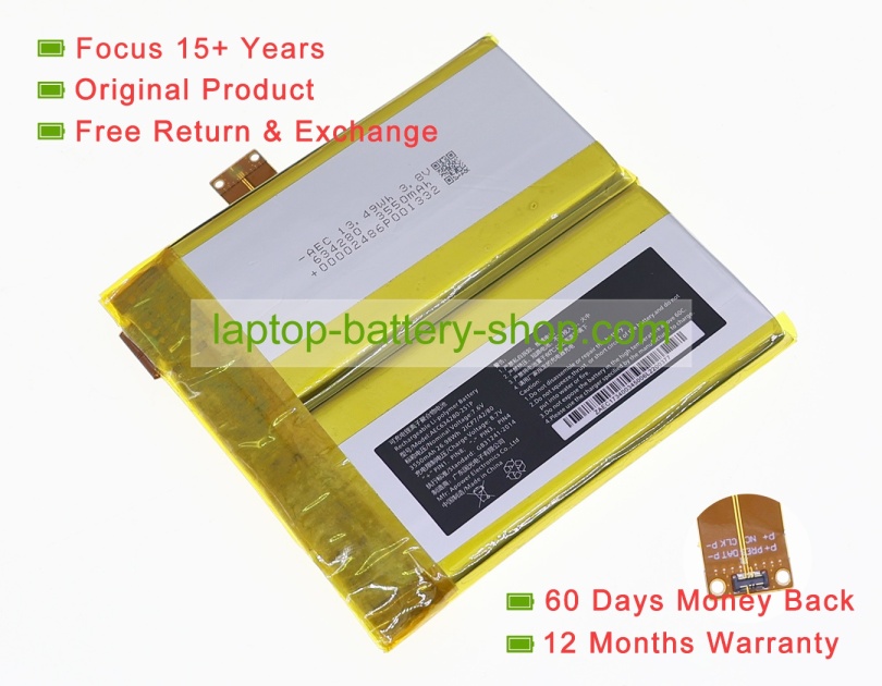 Rtdpart AEC634280-2S1P, AEC634280 7.6V 3550mAh original batteries - Click Image to Close