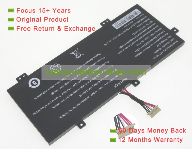 Rtdpart UTL-577788-2S, 577788 7.6V 5300mAh original batteries - Click Image to Close
