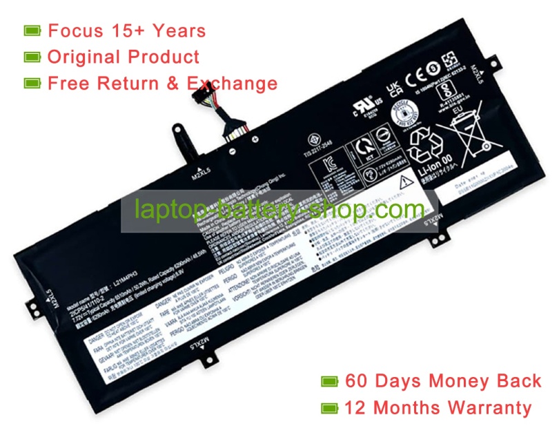 Lenovo L21C4PH3, L21M4PH3 7.72V 6510mAh original batteries - Click Image to Close