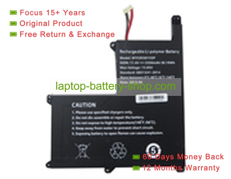 Rtdpart 8556155, WTL8556155 11.4V 3350mAh original batteries - Click Image to Close