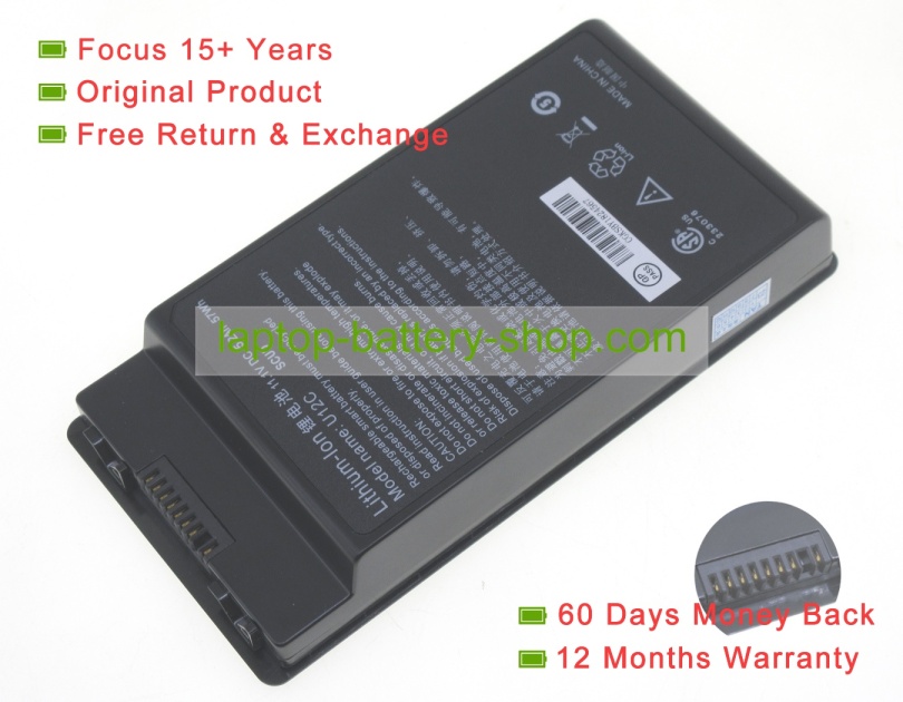 Durabook SCUD, U12C 11.1V 5200mAh original batteries - Click Image to Close