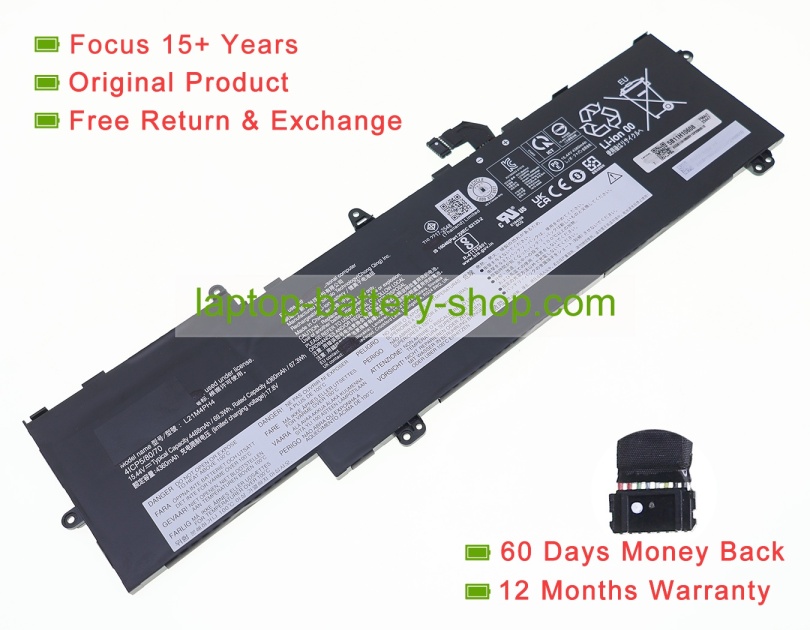 Lenovo SB11H10609, L21M4PH4 15.44V 4488mAh original batteries - Click Image to Close