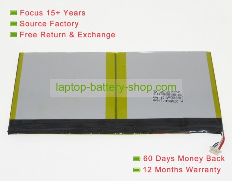 Acer PR-279594N, 1ICP3/95/94-2 3.7V 6100mAh replacement batteries - Click Image to Close