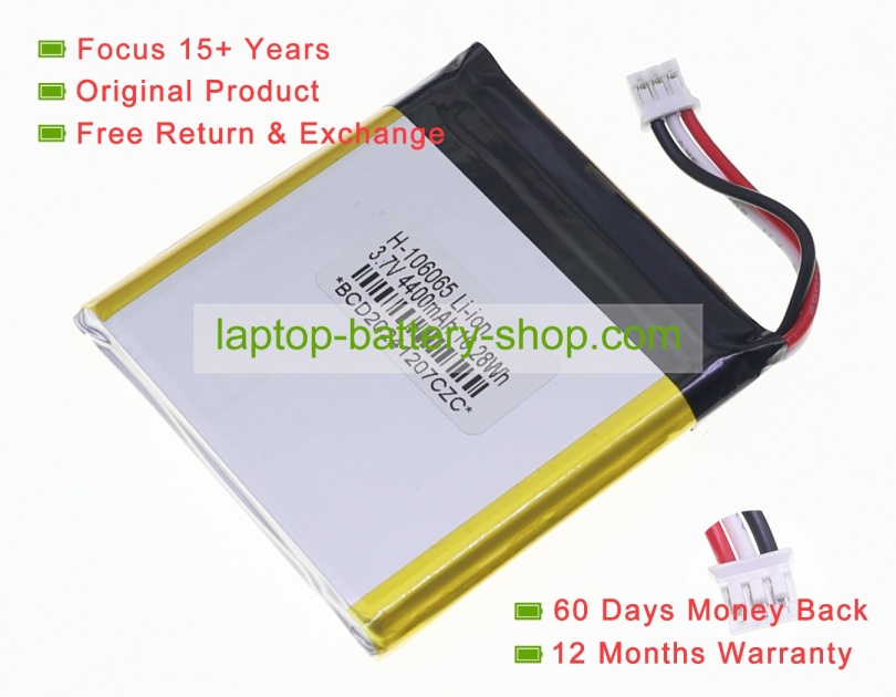 Other SHT 106065-3S, 106065 3.7V 4400mAh original batteries - Click Image to Close