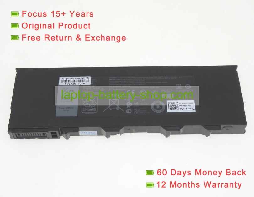 Dell NJTCH, VD0FX 7.4V 8000mAh original batteries - Click Image to Close