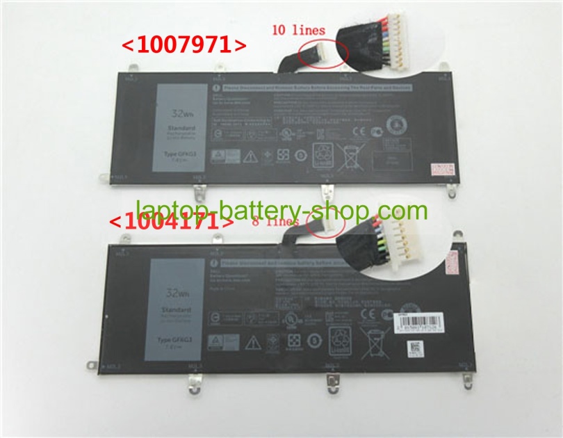 Dell VN25R, 0VN25R 7.4V 4220mAh original batteries - Click Image to Close