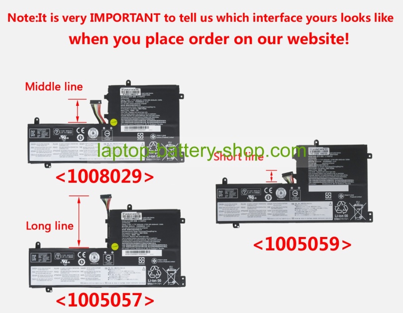Lenovo 5B10T31045, 5B10Q88557 11.55V 4965mAh original batteries - Click Image to Close