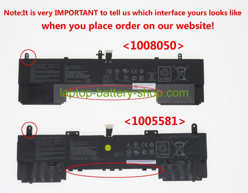 Asus C42N1839, 0B200-03470000 15.4V 4610mAh original batteries - Click Image to Close