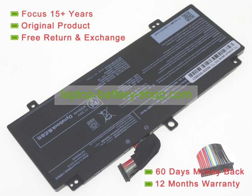 Toshiba PS0123NA1BRS 11.55V 4220mAh original batteries - Click Image to Close