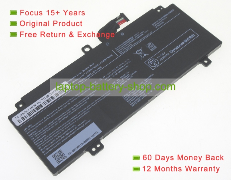 Toshiba PS0123NA1BRS 11.55V 4220mAh original batteries - Click Image to Close