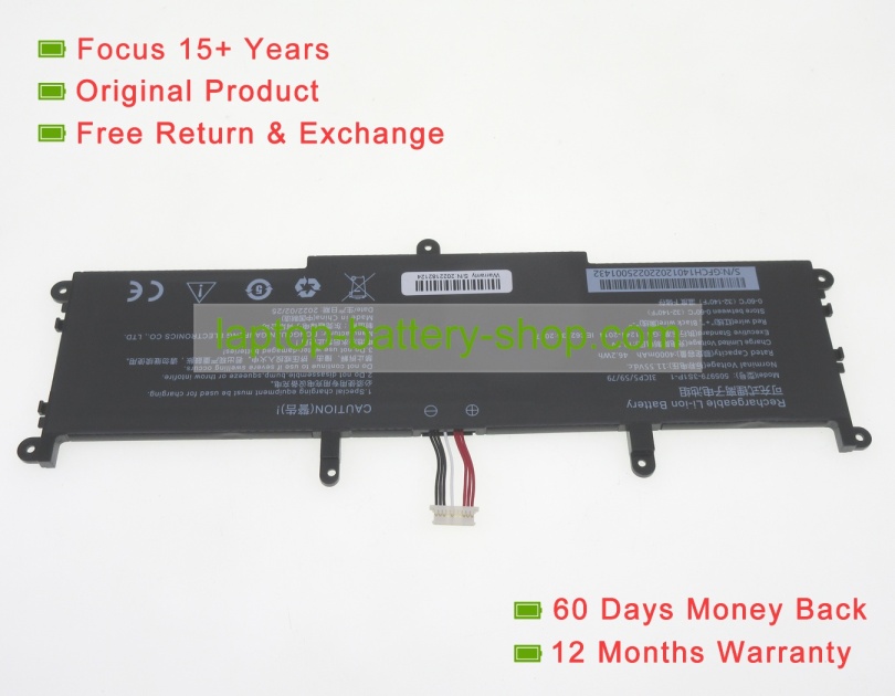 Chuwi 505979-3S1P-1 11.55V 4000mAh original batteries - Click Image to Close