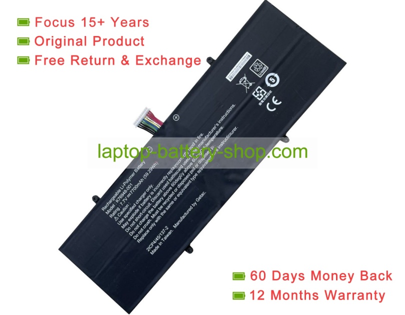 Other K76948, K76948-001 7.7V 7700mAh original batteries - Click Image to Close