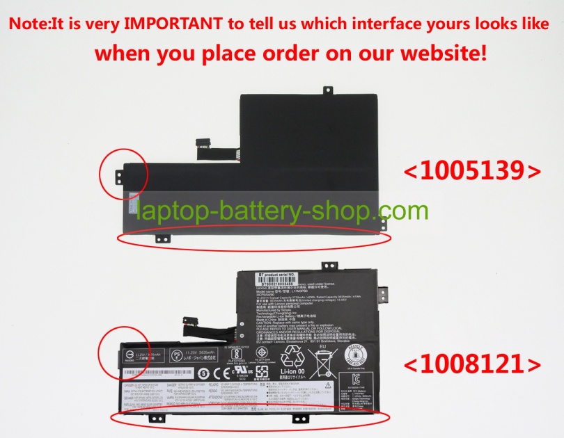 Lenovo 5B10Q13163, L17L3PB0 11.4V 3690mAh original batteries - Click Image to Close