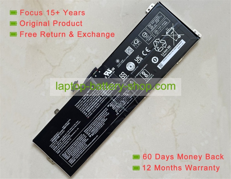Lenovo L21L4PC1, SB11F36374 15.36V 4623mAh original batteries - Click Image to Close