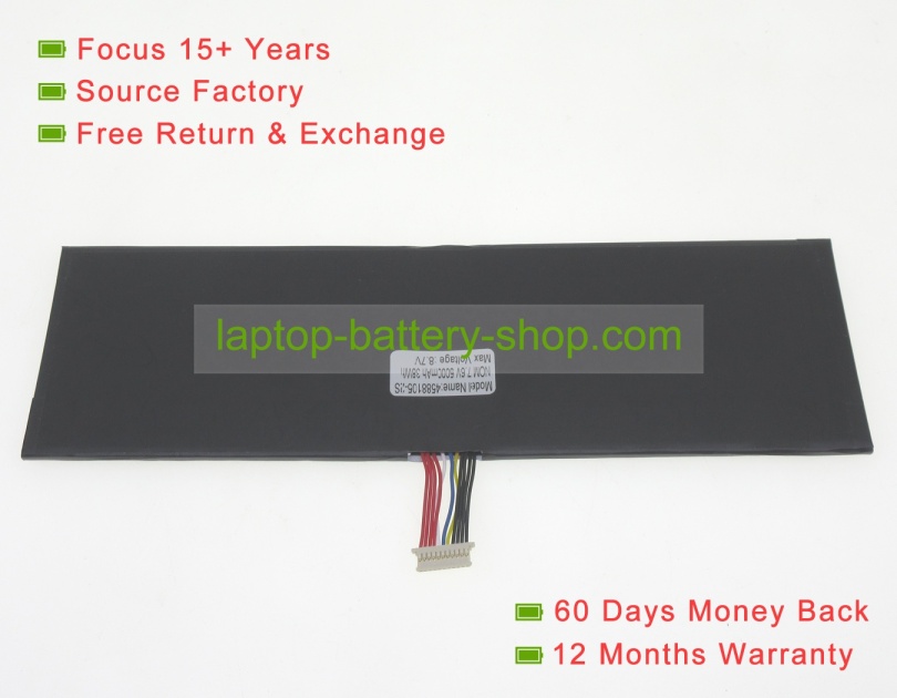 Medion 40071698, 40072215 7.6V 5000mAh replacement batteries - Click Image to Close