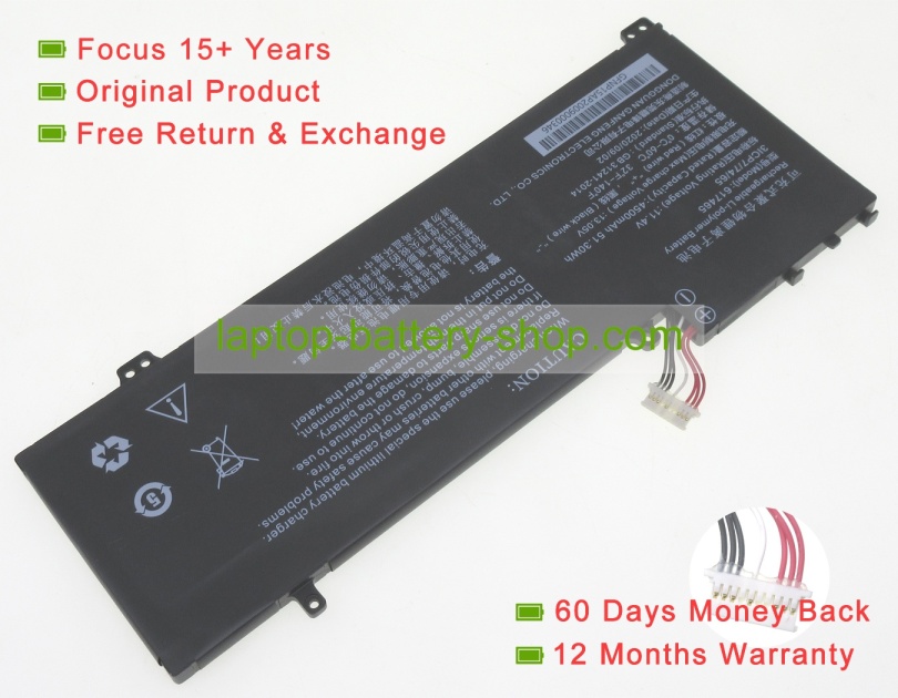 Rtdpart 617465, NP15AP 11.4V 4500mAh original batteries - Click Image to Close