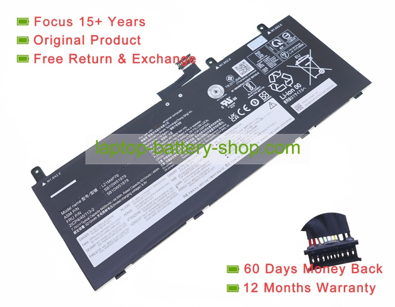 Lenovo L21C4P76, 5B10W51878 7.74V 6400mAh original batteries - Click Image to Close