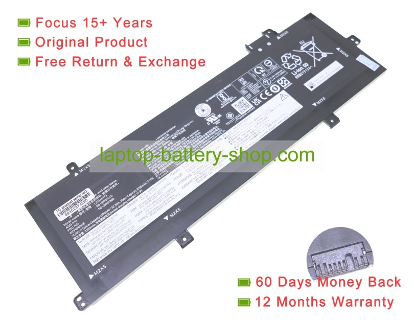 Lenovo 5B10W51869, SB10W51970 15.48V 3392mAh original batteries - Click Image to Close