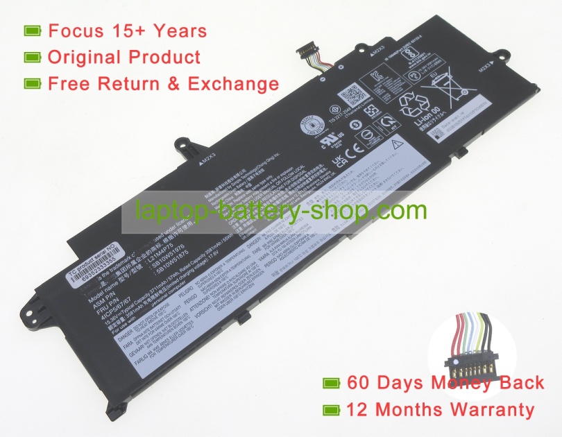 Lenovo 5B10W51876, 5B10W51874 15.36V 3711mAh original batteries - Click Image to Close