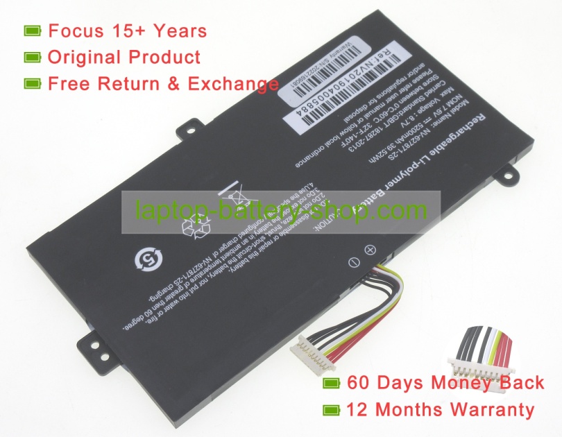 Rtdpart 627871, 627871-2S 7.6V 4600mAh original batteries - Click Image to Close