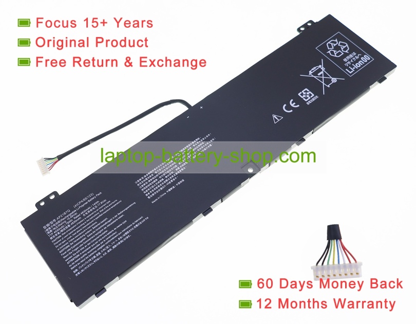 Acer AP21B7Q 15.48V 4930mAh original batteries - Click Image to Close