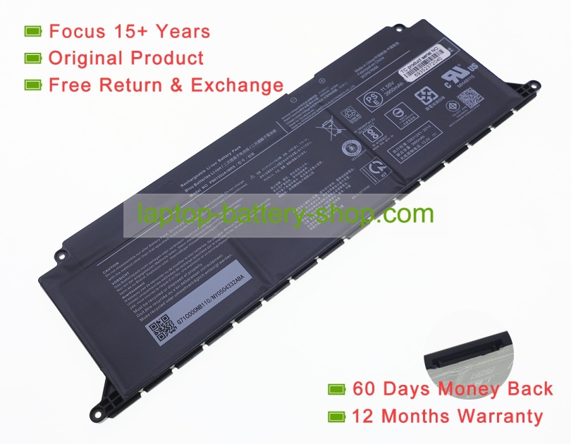 Dynabook PS0132UA1BRS 11.55V 3950mAh original batteries - Click Image to Close