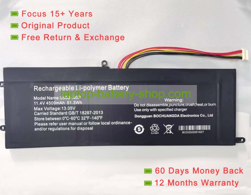 Other 5583240P 11.4V 4500mAh original batteries - Click Image to Close