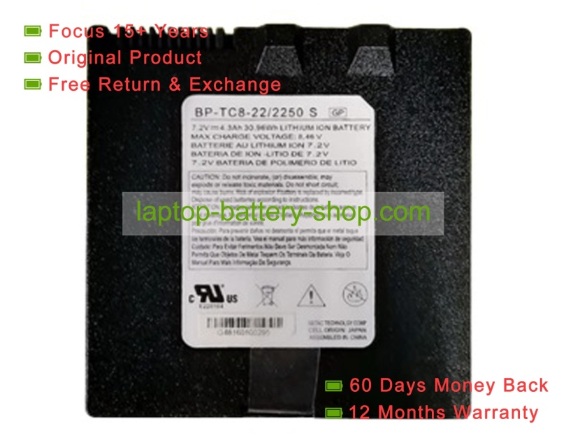Other BP-TC8-22/2250 7.2V 4300mAh original batteries - Click Image to Close