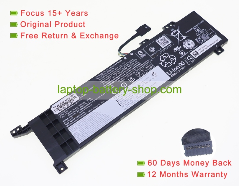 Lenovo L22C2PG2, L22L2PG2 7.68V 4862mAh original batteries - Click Image to Close