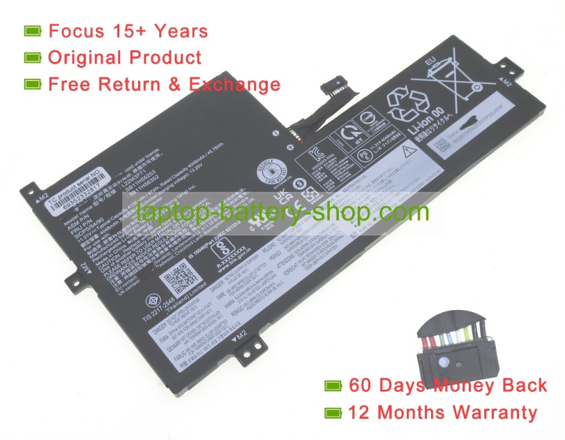 Lenovo L22L3P71, SB11H56253 11.31V 4048mAh original batteries - Click Image to Close