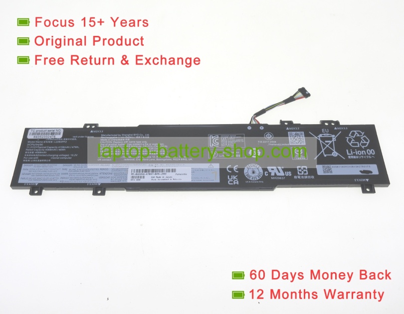 Lenovo L22L3PF2, 5B11K09313 11.31V 4156mAh original batteries - Click Image to Close