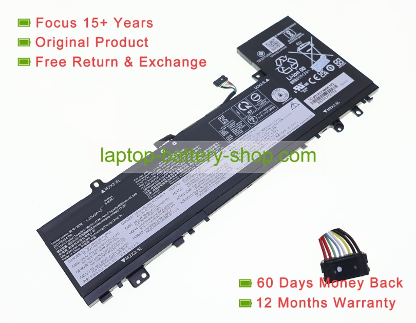 Lenovo 5B11K39362, L22M3PA3 11.31V 4156mAh original batteries - Click Image to Close