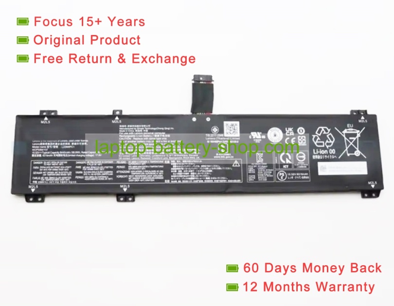 Lenovo L22D4PC1, L22C4PC1 15.52V 6379mAh original batteries - Click Image to Close