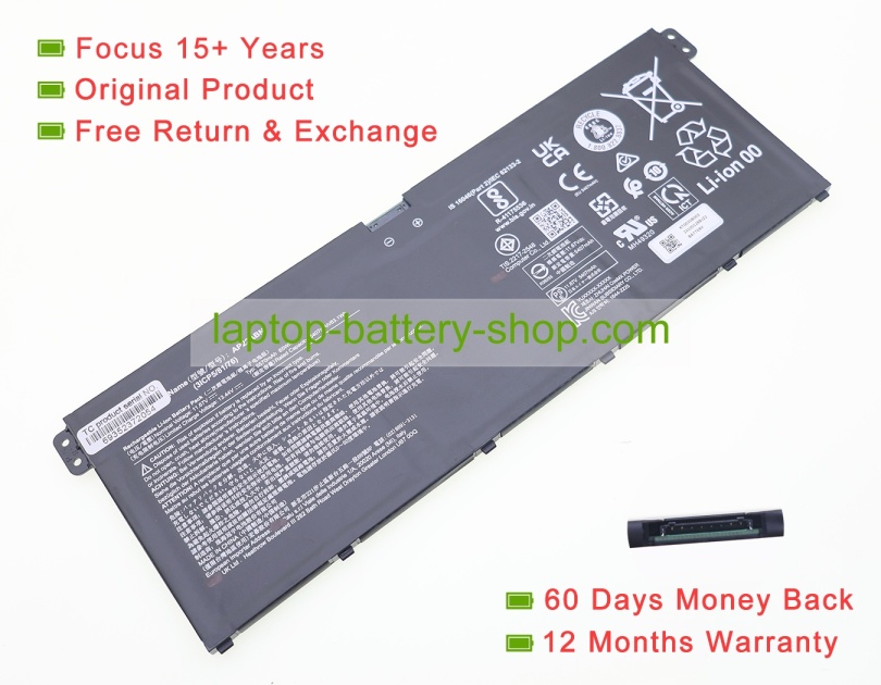 Acer AP22ABN 11.67V 5570mAh original batteries - Click Image to Close