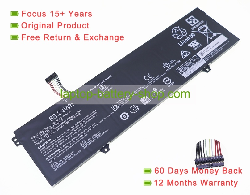 Gigabyte GA-D430 11.55V 7640mAh original batteries - Click Image to Close