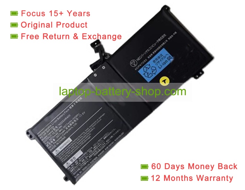 Nec N22SBR400, PC-VP-WP154 15.36V 3975mAh original batteries - Click Image to Close