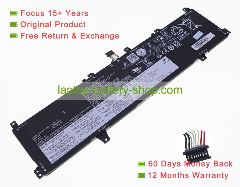 Lenovo 5B10W51890, L21M4P78 15.48V 4465mAh original batteries - Click Image to Close