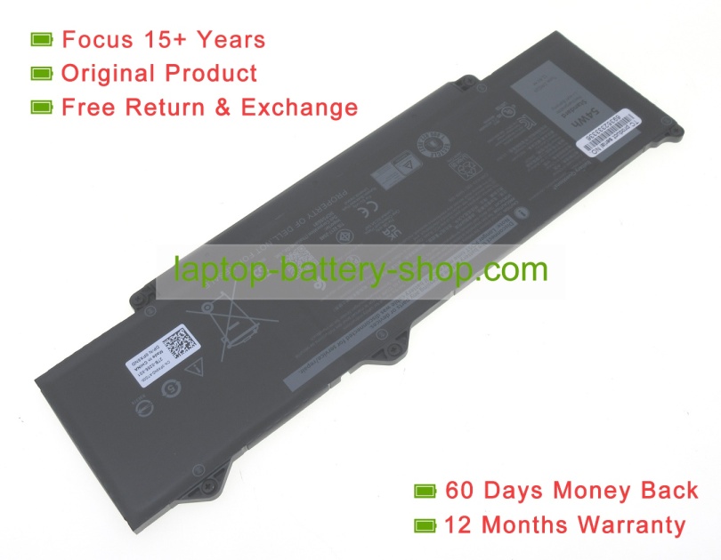 Dell 2X1V9, DR02P 11.4V 4737mAh original batteries - Click Image to Close
