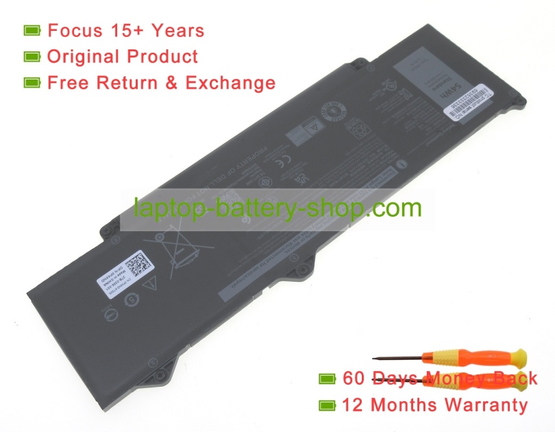 Dell 2X1V9, DR02P 11.4V 4737mAh original batteries - Click Image to Close