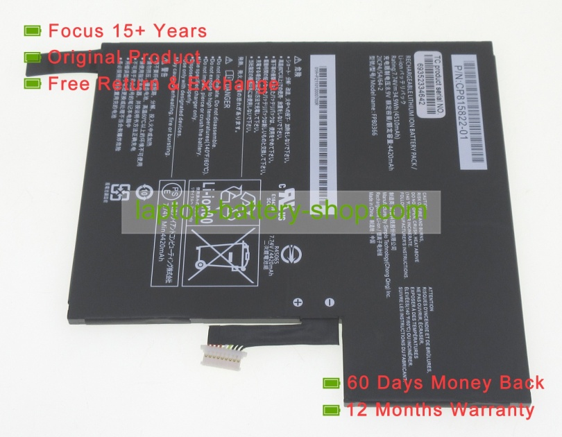 Fujitsu FPB0366 7.74V 4510mAh original batteries - Click Image to Close