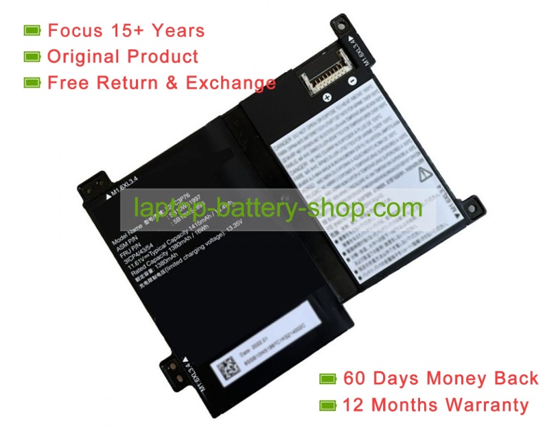 Lenovo L21M3P74, 5B11F28682 11.61V 1415mAh original batteries - Click Image to Close